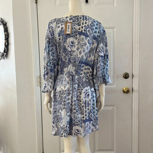 Romantic Gypsy Plus-Size Embroidered BoHo Bohemian Hippie Peasant Tunic Sz 4x - Picture 6 of 11